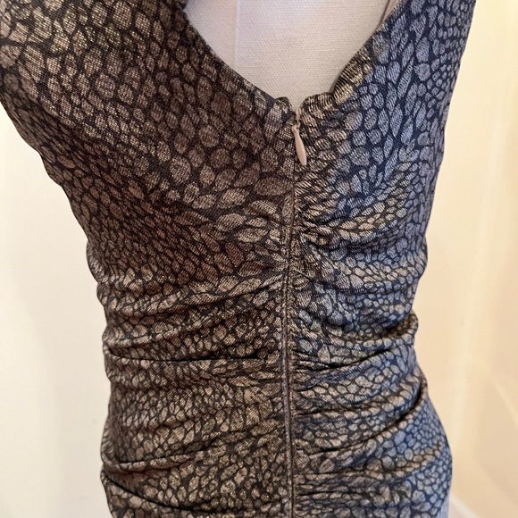 Betsey Johnson Gold and Black Cowl‎ Neck Dress - Picture 6 of 7